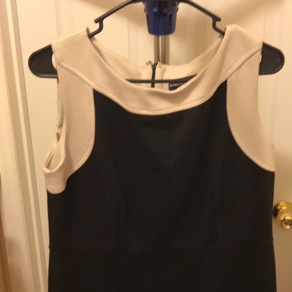 Black and Tan Dana Buchanan sheath dress size 12 - Picture 2 of 3